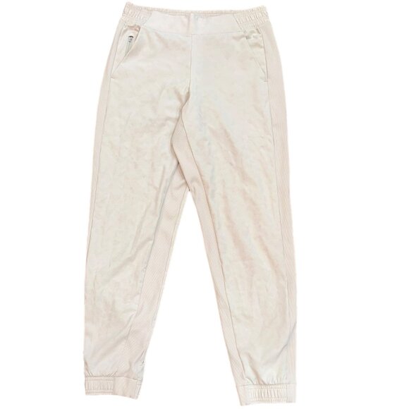 Athleta Pants - Athleta Brooklyn Textured Jogger‎ Size 4 Beige Leopard Print Travel Abalone Grey